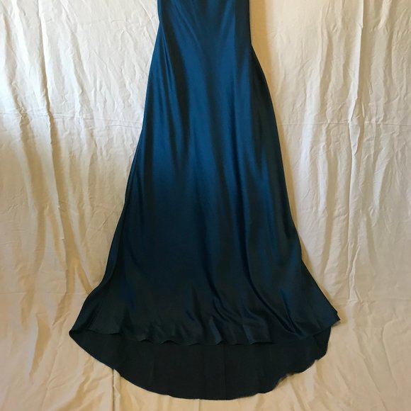 Floor-Length Teal Calvin Klein Dress - Picture 2 of 6